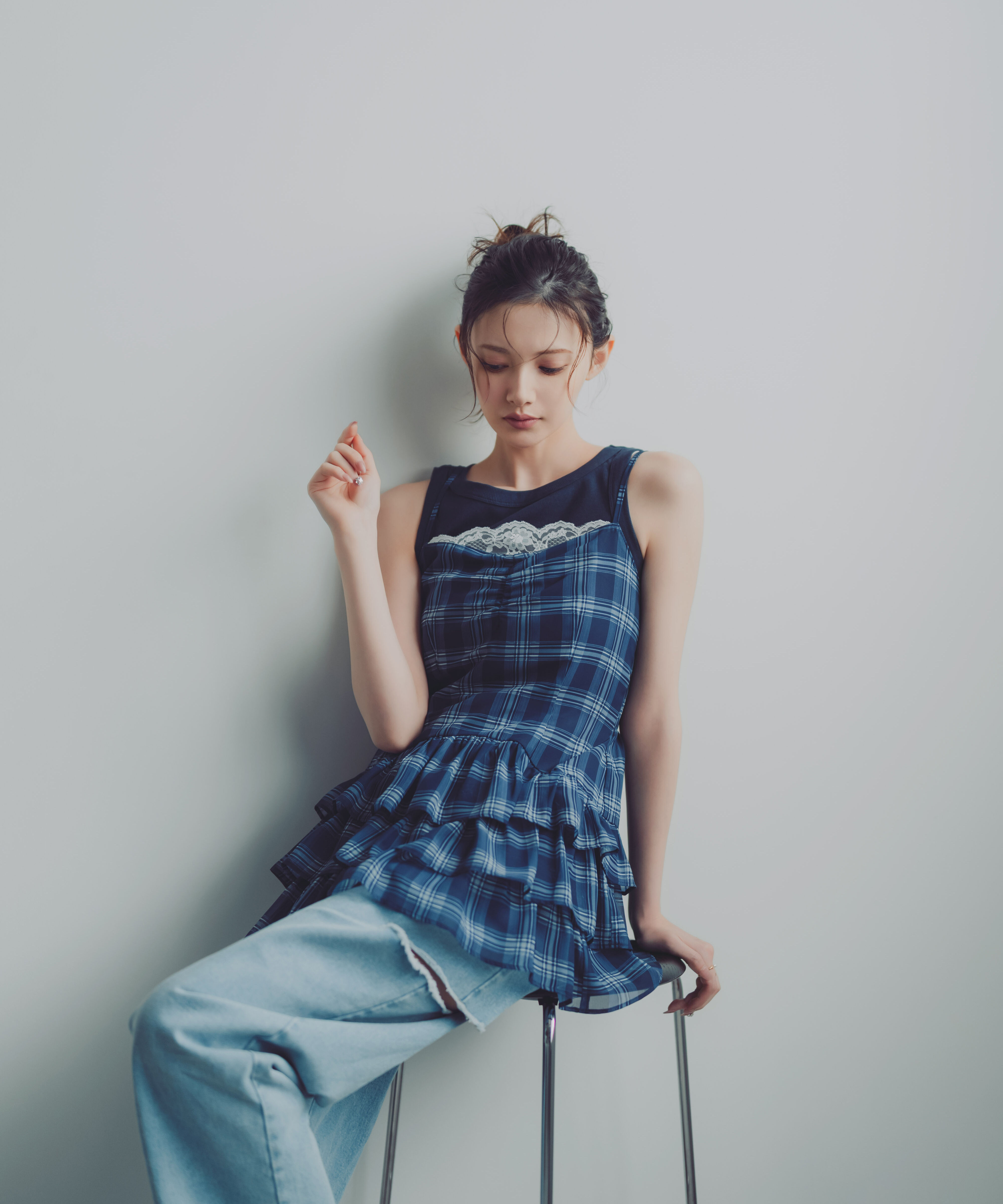 PROPORTION BODY DRESSING「チェックチュニック」|シャツ・ブラウス|