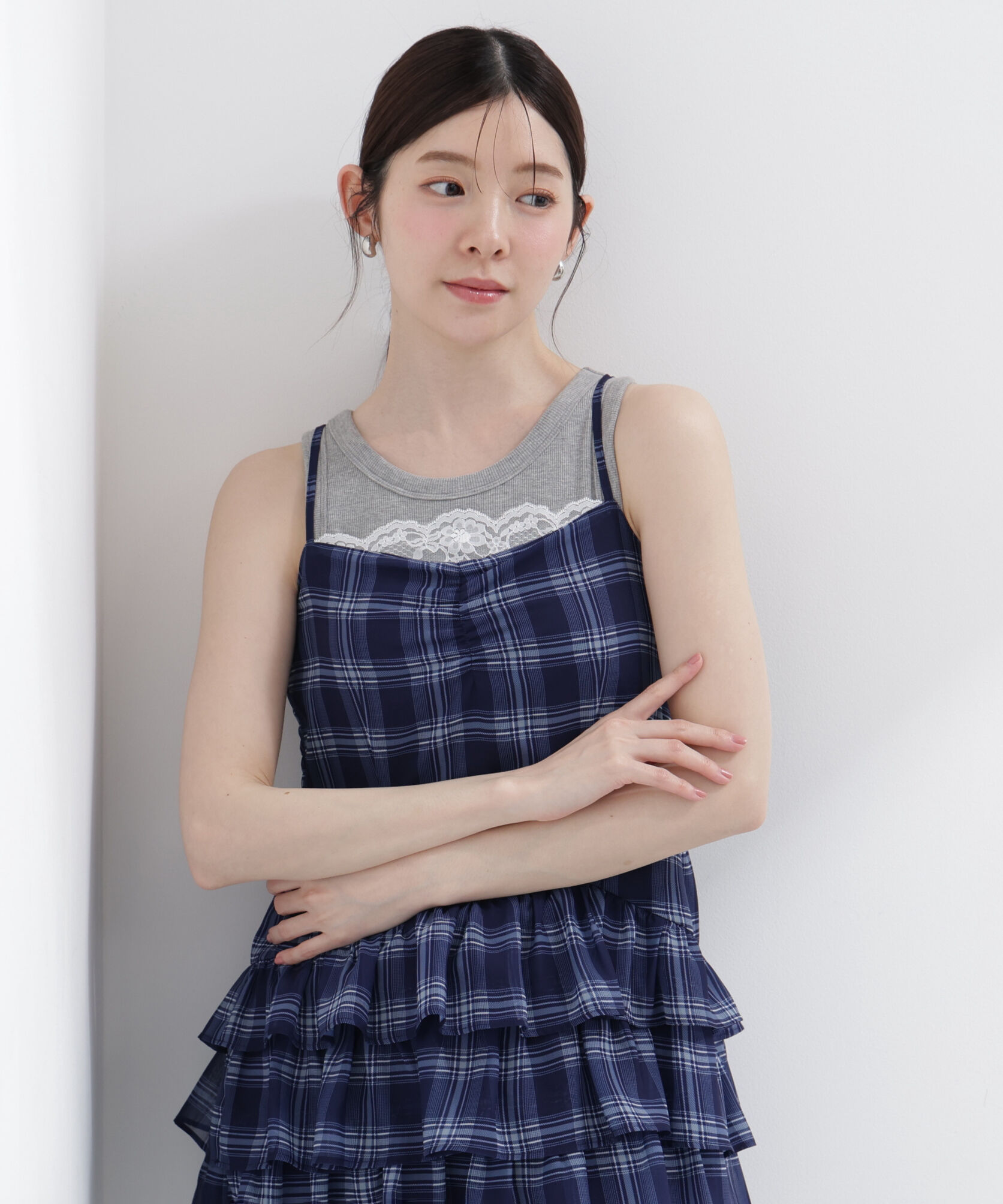 PROPORTION BODY DRESSING「チェックチュニック」|シャツ・ブラウス|