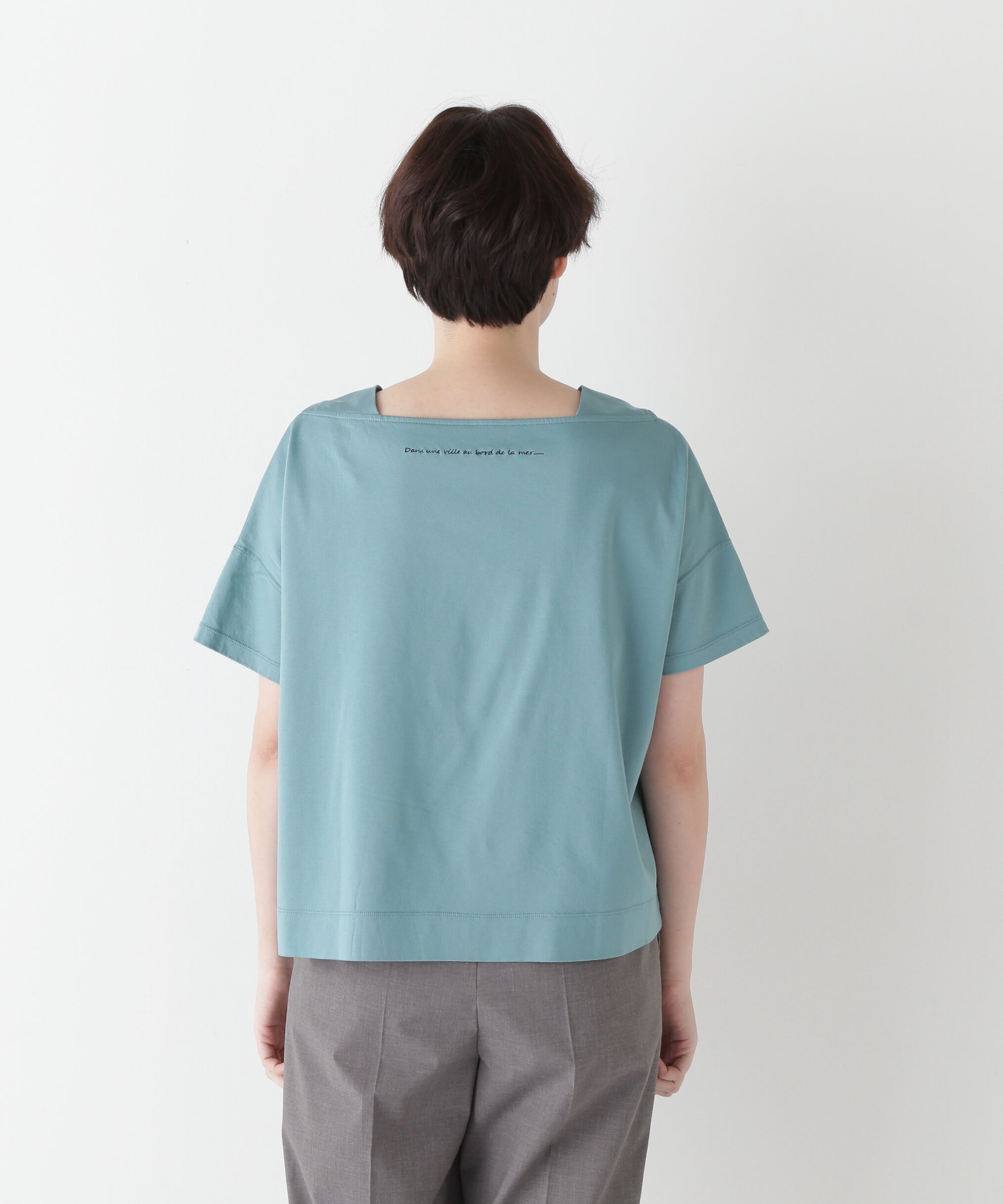  「◆≪汗ジミ軽減≫ 機能素材バック刺繍ロゴプルオーバー」|Tシャツ・カットソー|