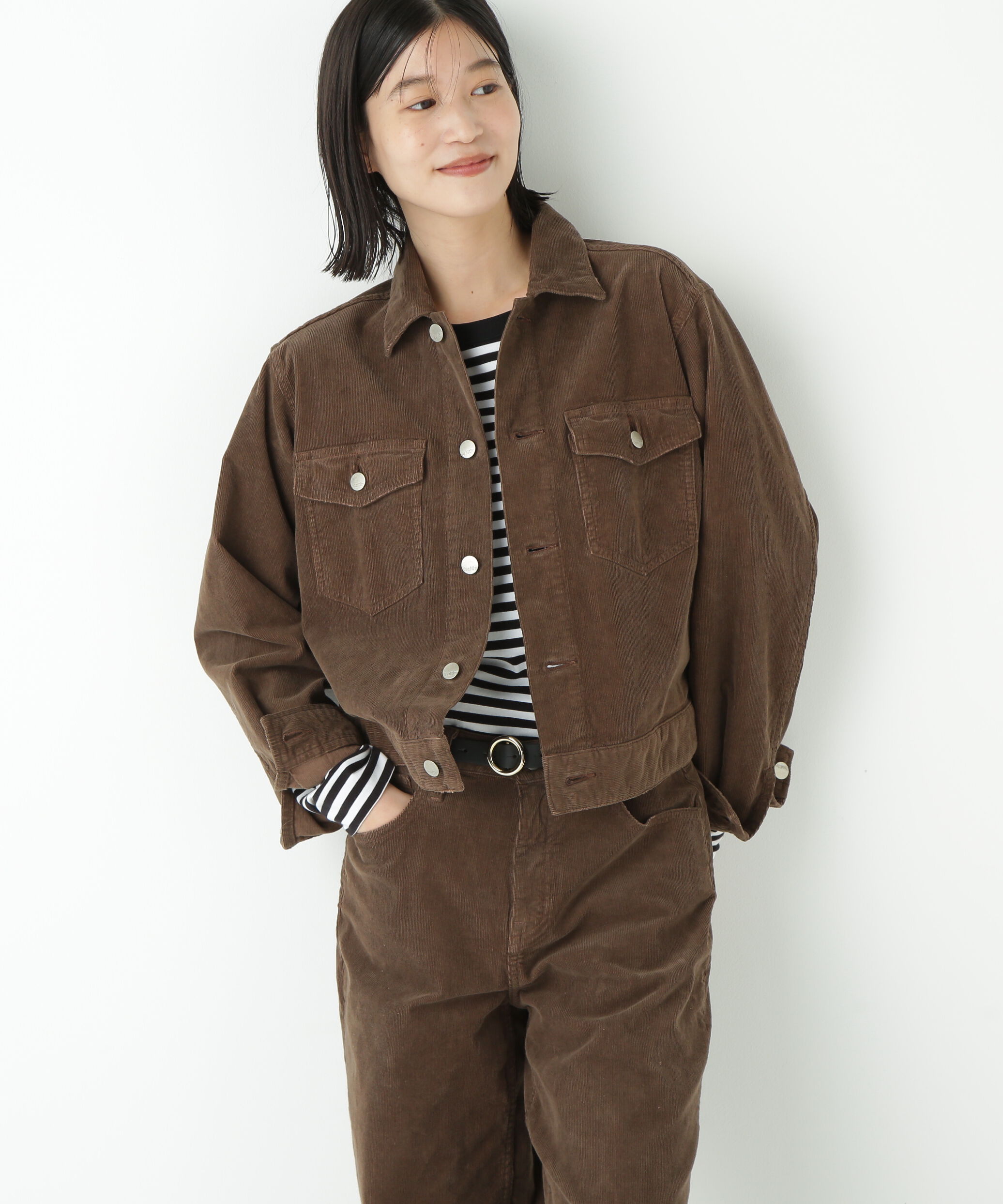  「◆コーデュロイジャケット」|その他|BROWN
