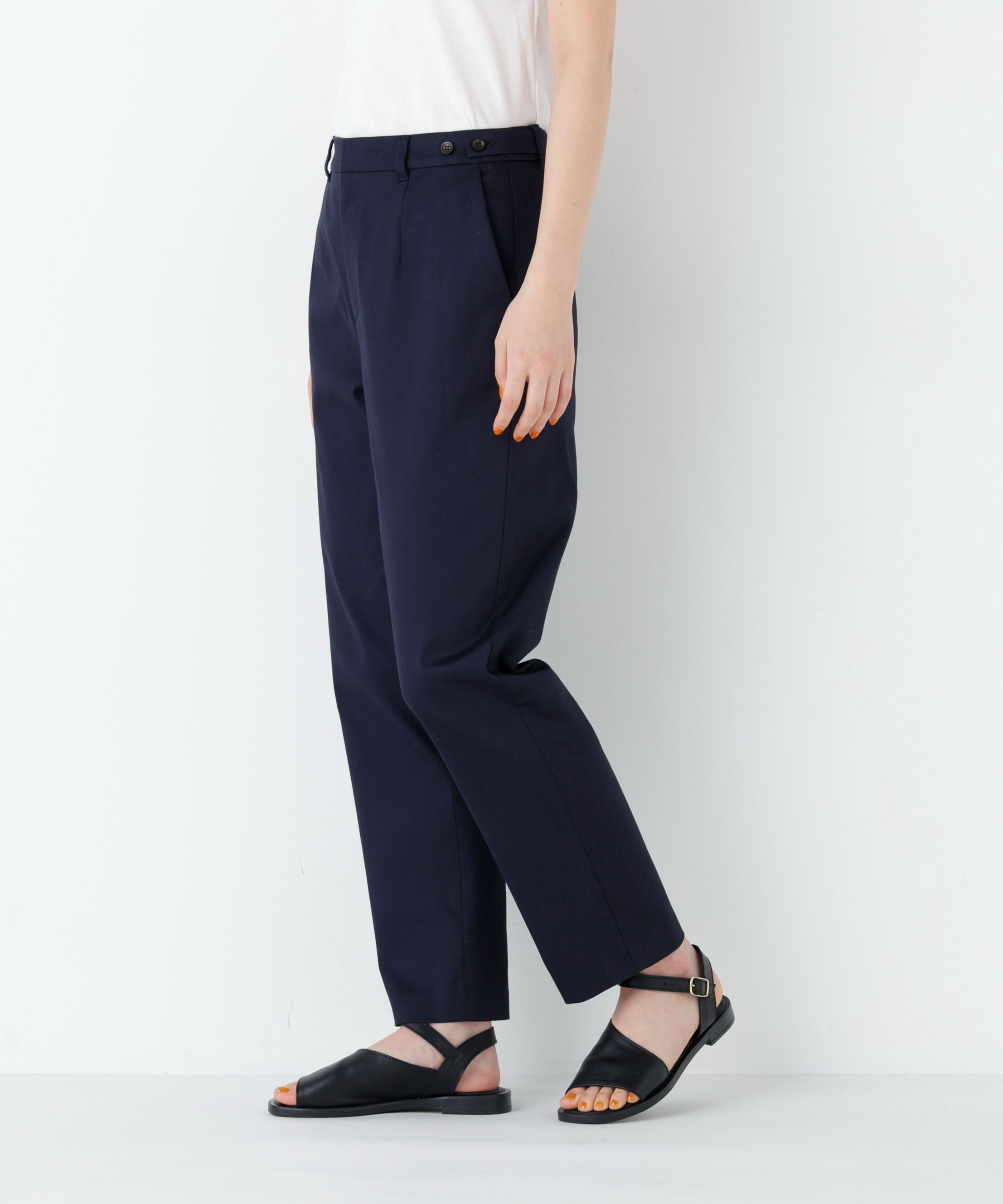  「《名品 / ストレッチ素材》ピケストレッチ細身ストレートパンツ」|その他|