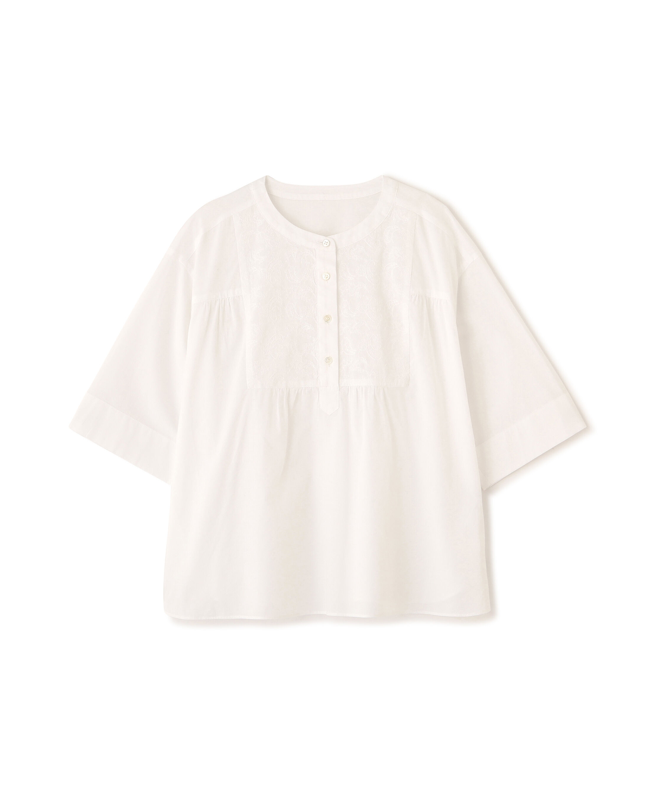  「◆《洗える / Good Price》 エンブロイダリードッキングブラウス」|シャツ・ブラウス|