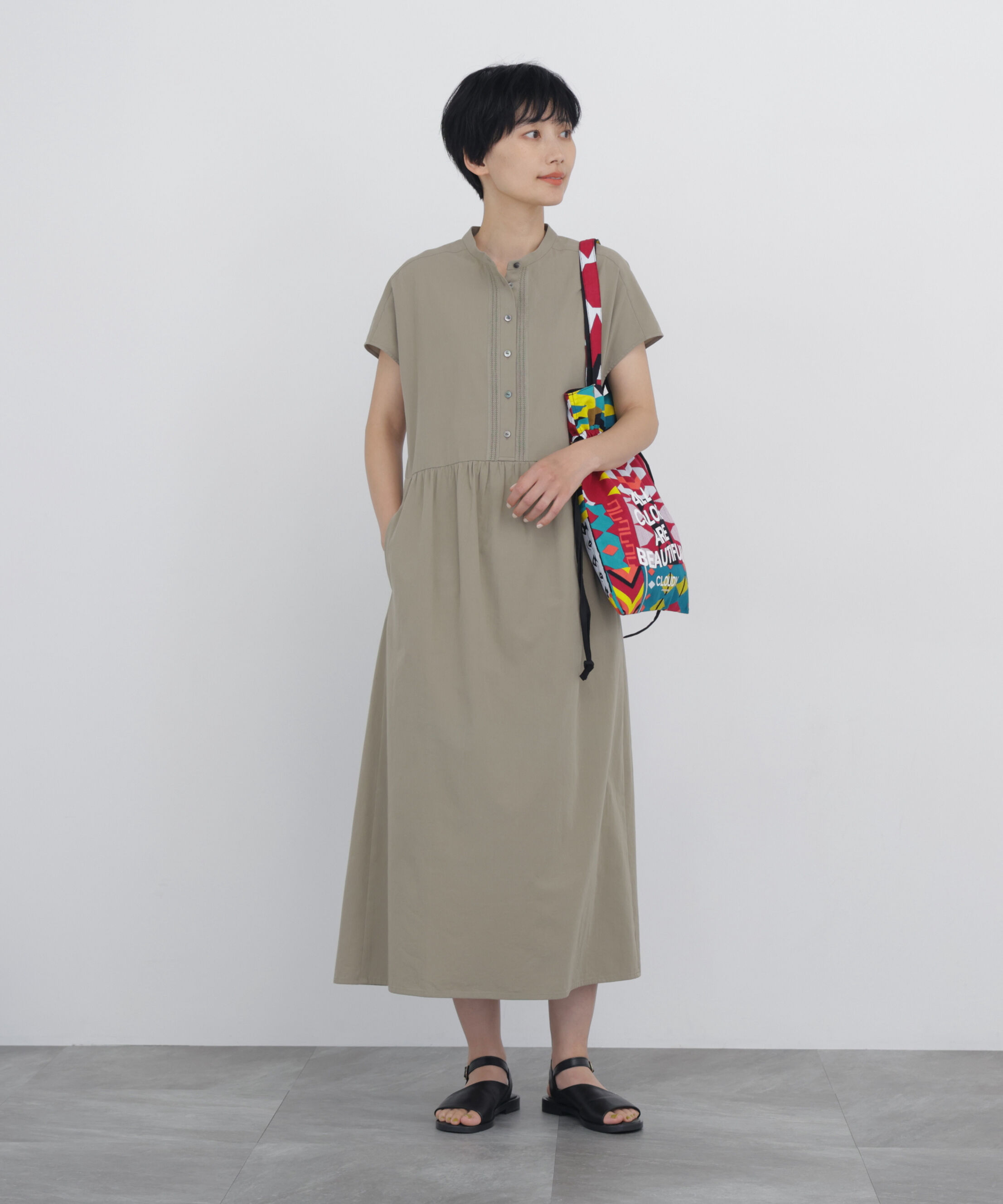  「◆《オーガニックコットン混 / 洗える》 はしごレースワンピース」|ワンピース|