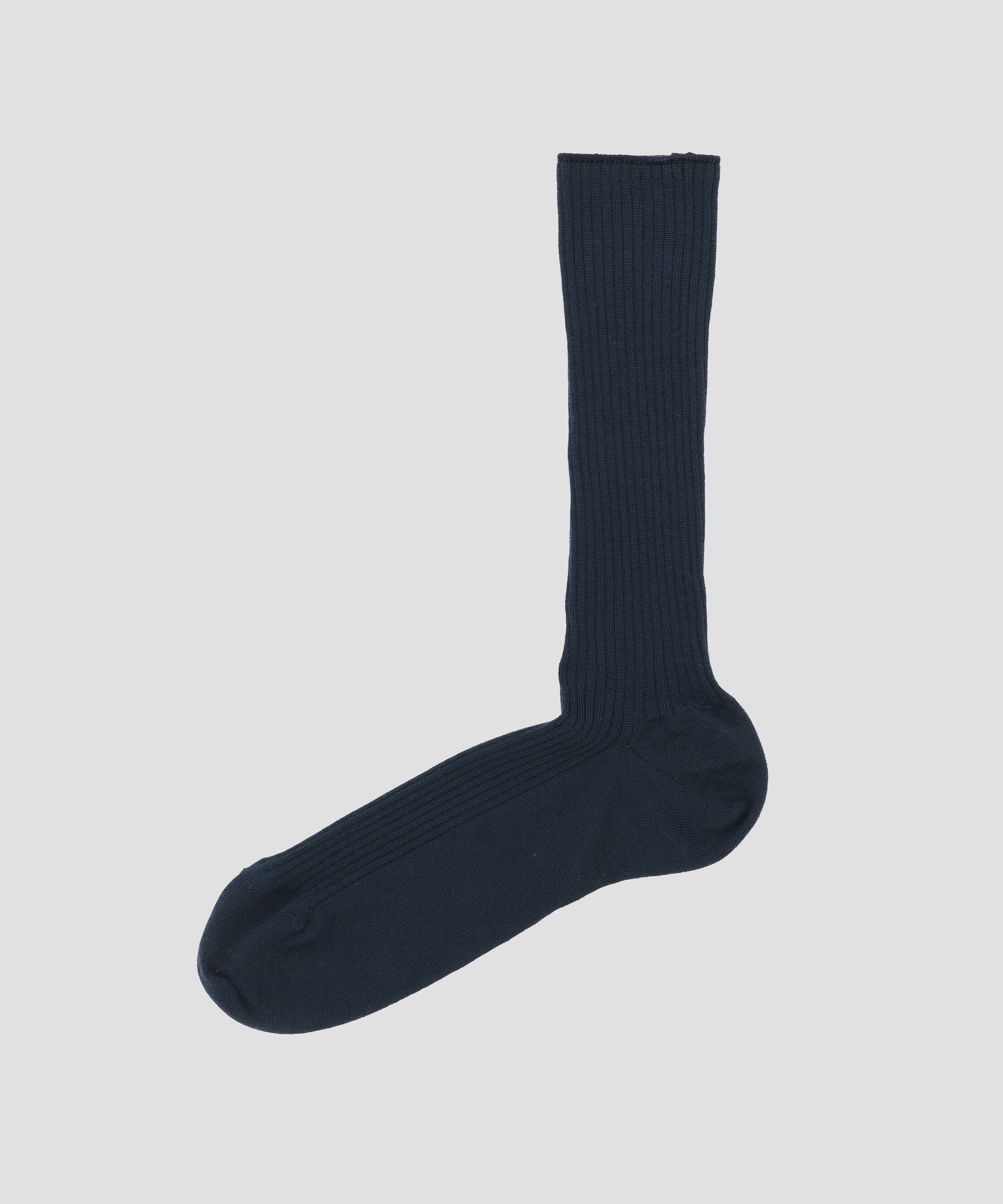 MARGARET HOWELL「MEN FINE MERINO FULL RIB SOCKS」|ソックス|DARK BLUE4