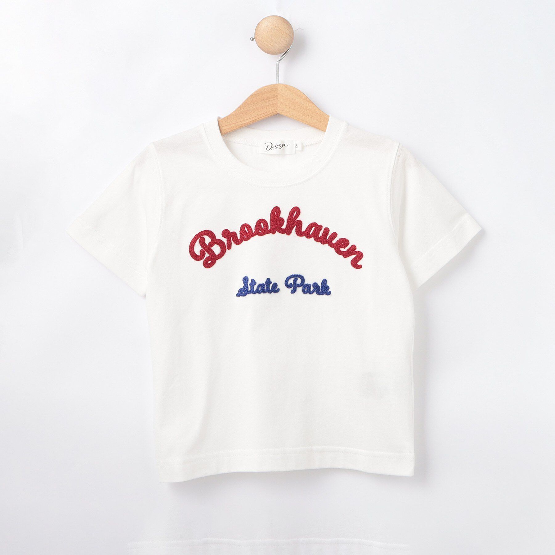 Dessin「【リンクコーデ可/洗える】オーガニックコットンロゴTシャツ」|Tシャツ・カットソー|ホワイト(001)