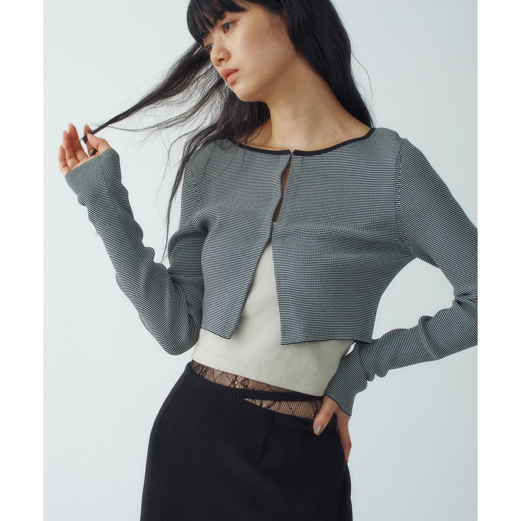 CODE A「stretch hook cardigan」|カーディガン|