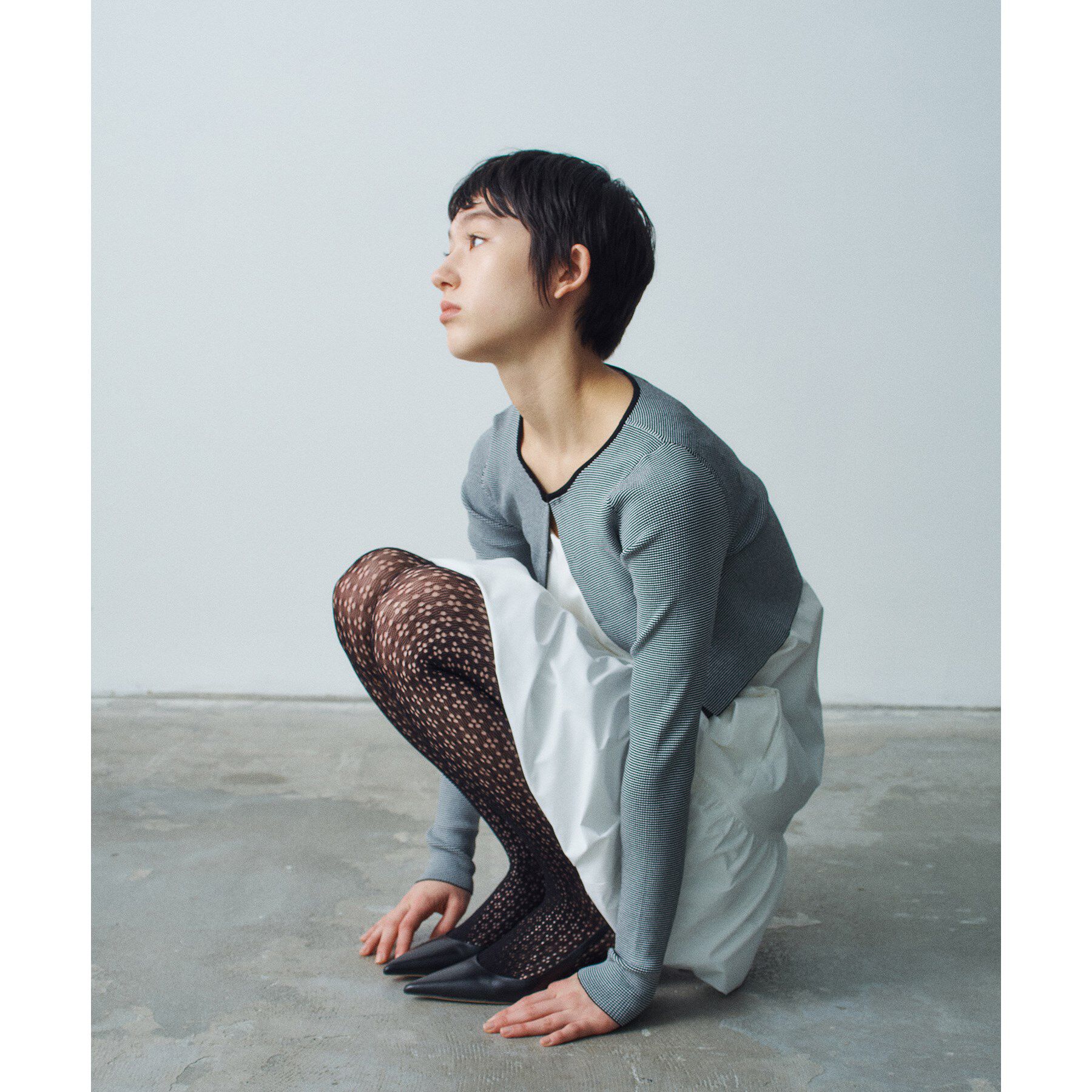 CODE A「stretch hook cardigan」|カーディガン|