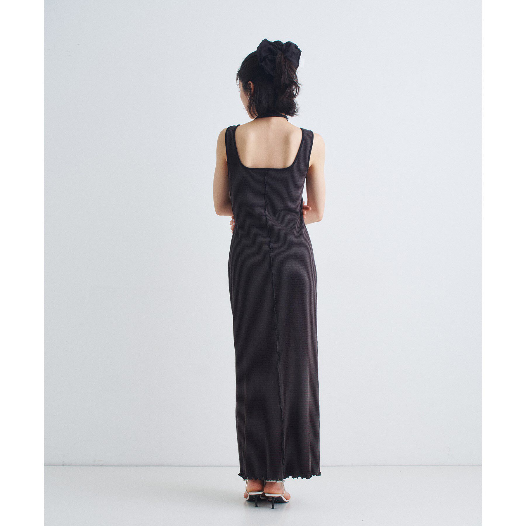 CODE A「【Cup-in】chic border jersey dress」|ワンピース|