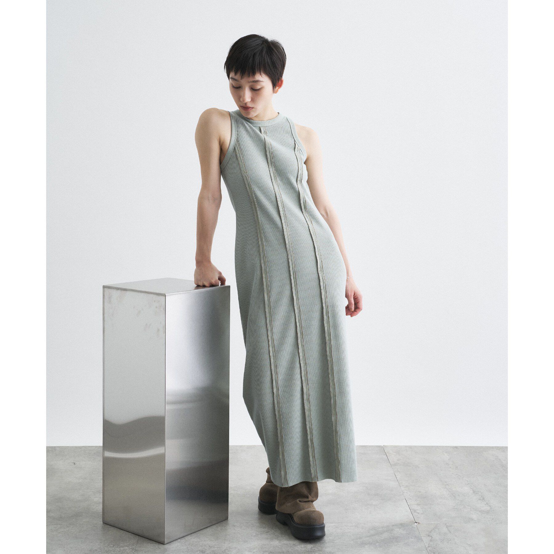 CODE A「【Cup-in】Jersey dress」|ワンピース|