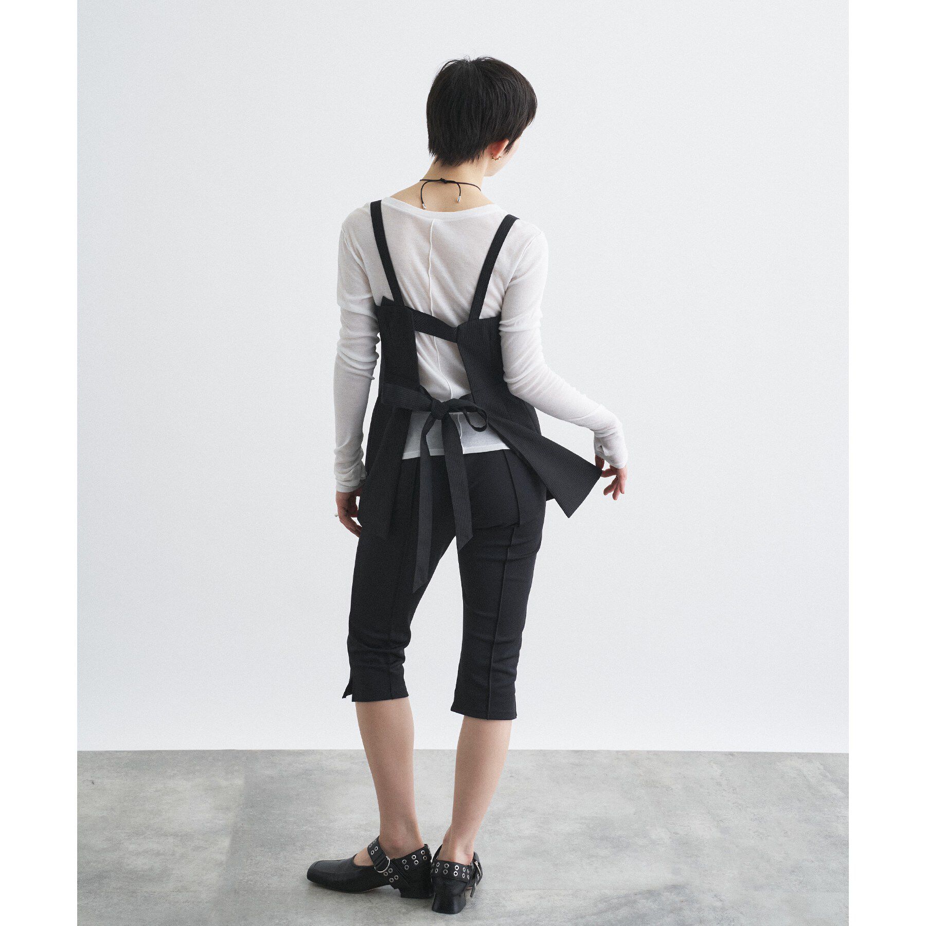CODE A「corset stripe camisole」|キャミソール|