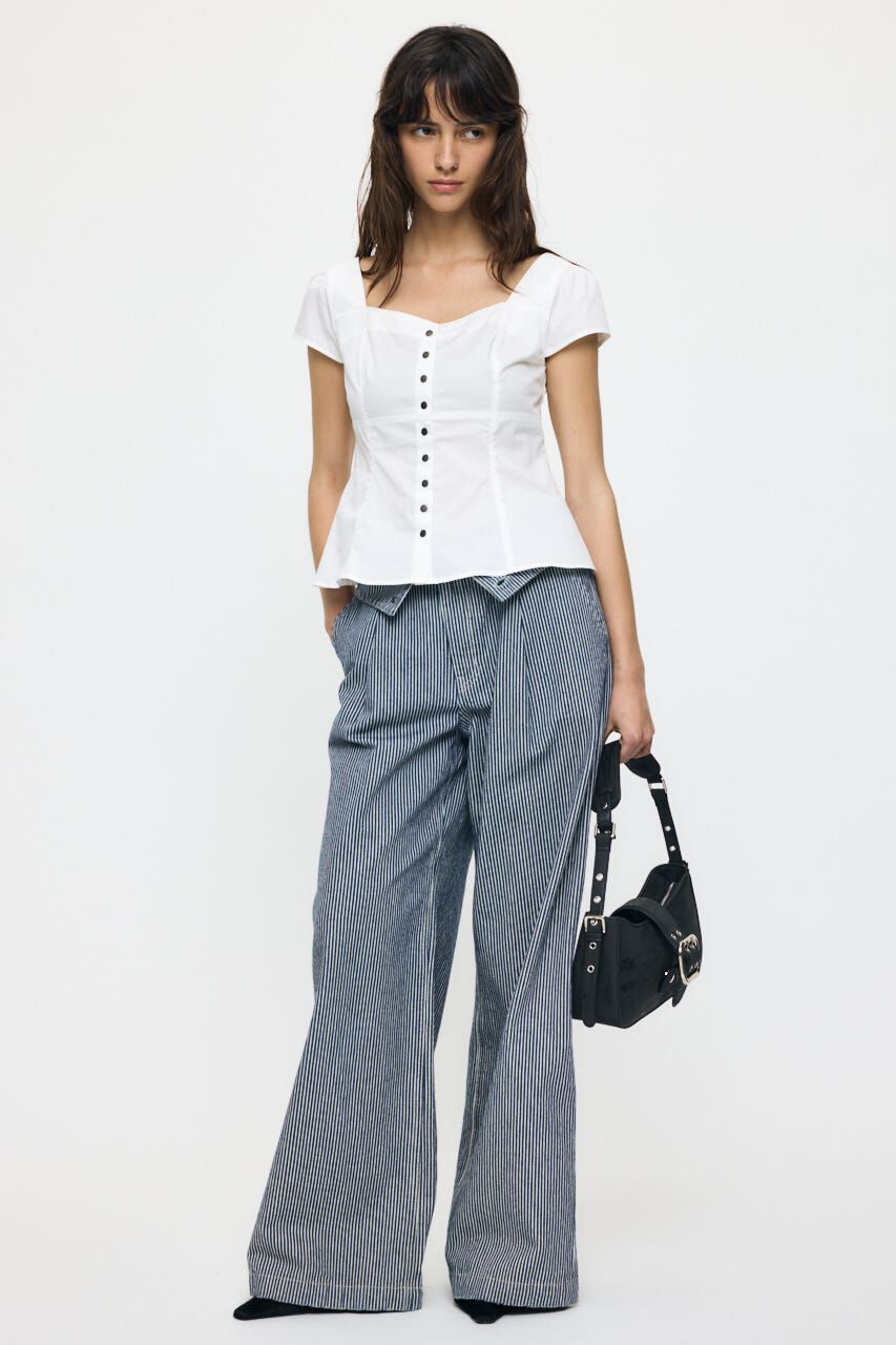 MOUSSY「BUTTON UP FITTED ブラウス」|シャツ・ブラウス|