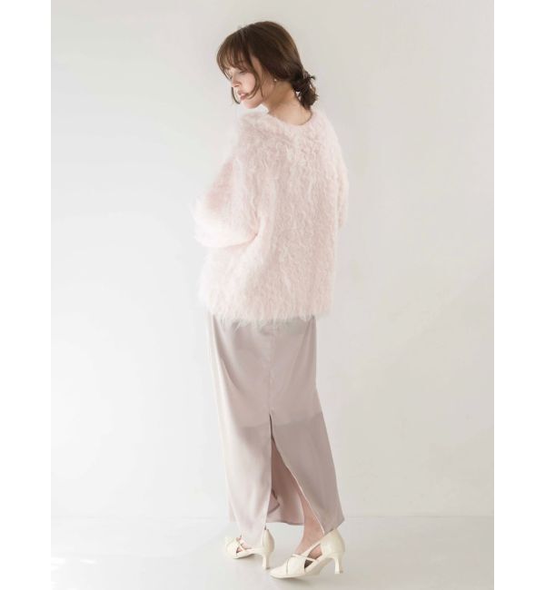 dazzlin「リップルカールVネックニット」|ニット・セーター|