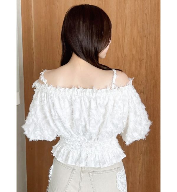 dazzlin「【WEB限定】ラインリボンシャーリングブラウス」|シャツ・ブラウス|