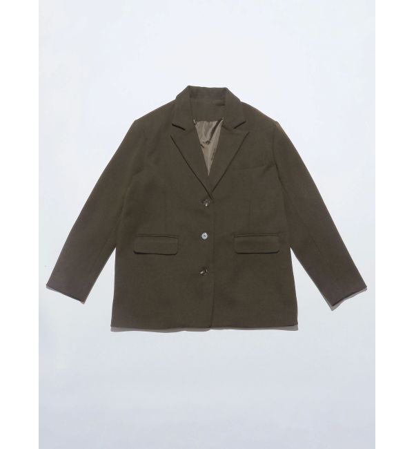 EMODA「【VEQUM】BOX WIDE JACKET」|テーラードジャケット|カーキ
