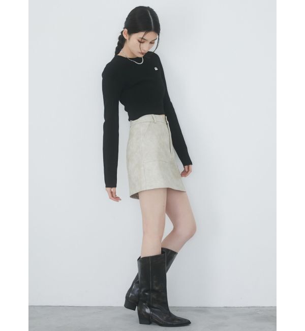 MURUA「ワイドシャフトポインテッドブーツ」|ロングブーツ|