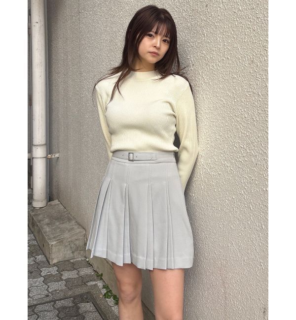 MURUA「ダブルプリーツミニスカート【セットアップ着用可】」|スカート|