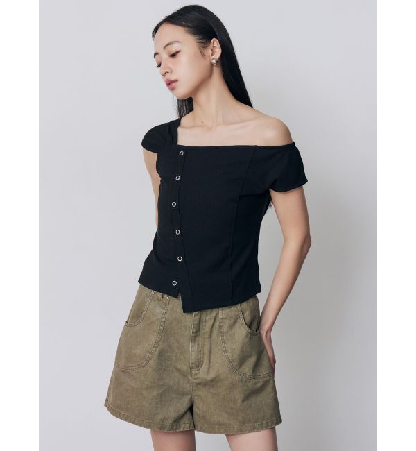 MURUA「ワンショルユーズドライクトップス」|Tシャツ・カットソー|