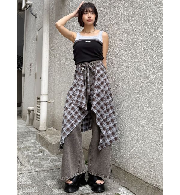MURUA「スカートスタイルラップシャツ」|その他|