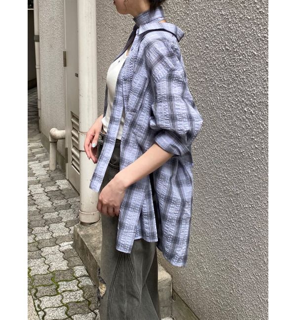 MURUA「カシュクール2WAYハーフシャツ」|シャツ・ブラウス|