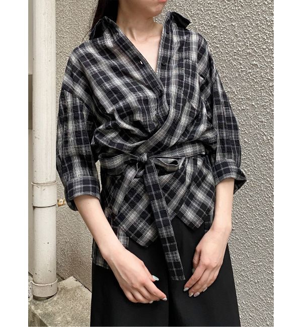 MURUA「カシュクール2WAYハーフシャツ」|シャツ・ブラウス|