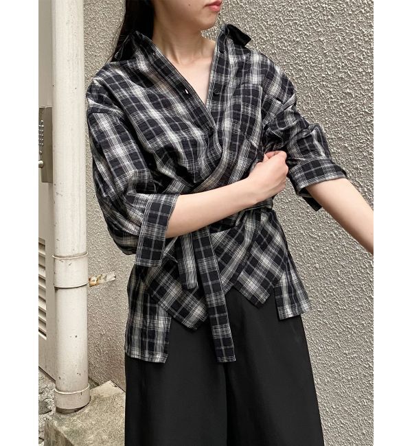 MURUA「カシュクール2WAYハーフシャツ」|シャツ・ブラウス|