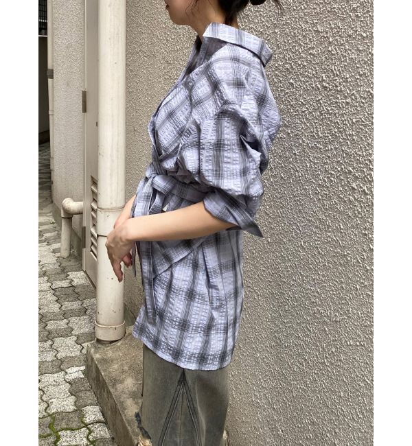 MURUA「カシュクール2WAYハーフシャツ」|シャツ・ブラウス|