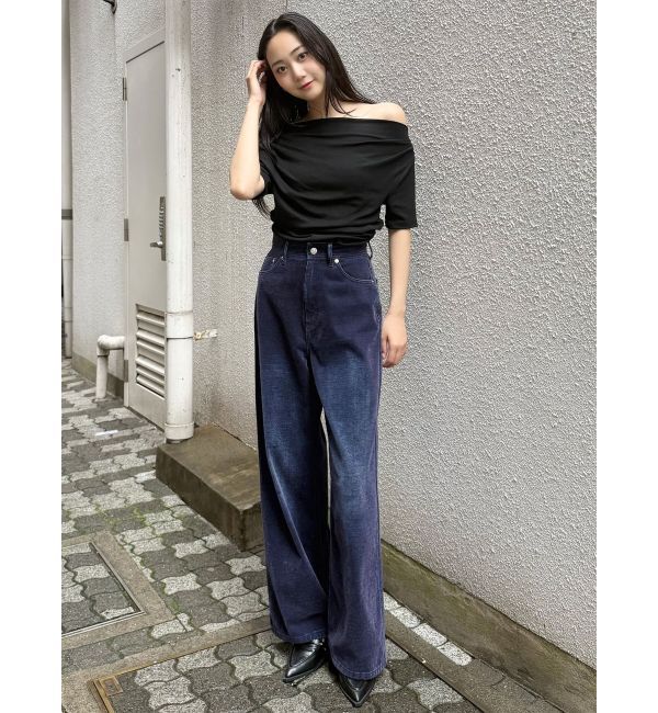 MURUA「ドレープワンショルダートップス」|Tシャツ・カットソー|