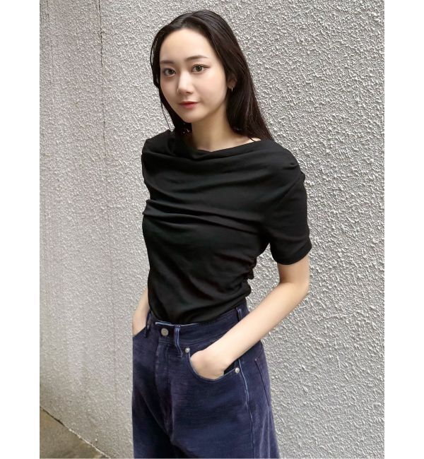 MURUA「ドレープワンショルダートップス」|Tシャツ・カットソー|