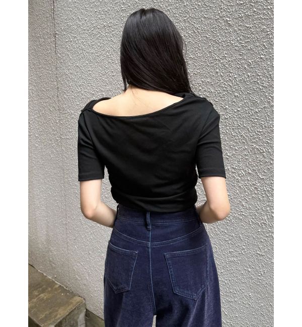 MURUA「ドレープワンショルダートップス」|Tシャツ・カットソー|