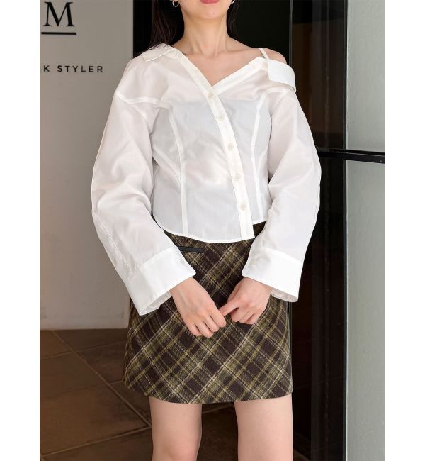 MURUA「マルチウェイオフショルストリングシャツ」|シャツ・ブラウス|