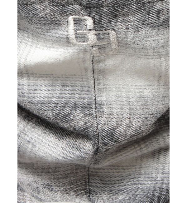 GYDA「GG drawstringフードチェックシャツ」|シャツ・ブラウス|