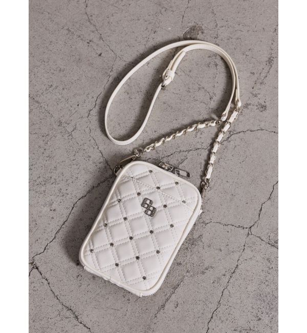 GYDA「GG bijou quilting ミニショルダーBAG」|ショルダー・メッセンジャー|オフホワイト