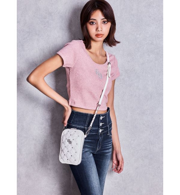 GYDA「GG bijou quilting ミニショルダーBAG」|ショルダー・メッセンジャー|
