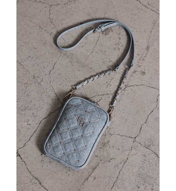 GYDA「GG bijou quilting ミニショルダーBAG」|ショルダー・メッセンジャー|アイスブルー