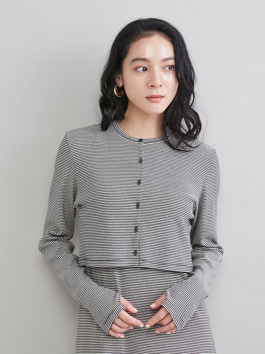 Mila Owen「UVケアテレコボレロカーディガン」|カーディガン|
