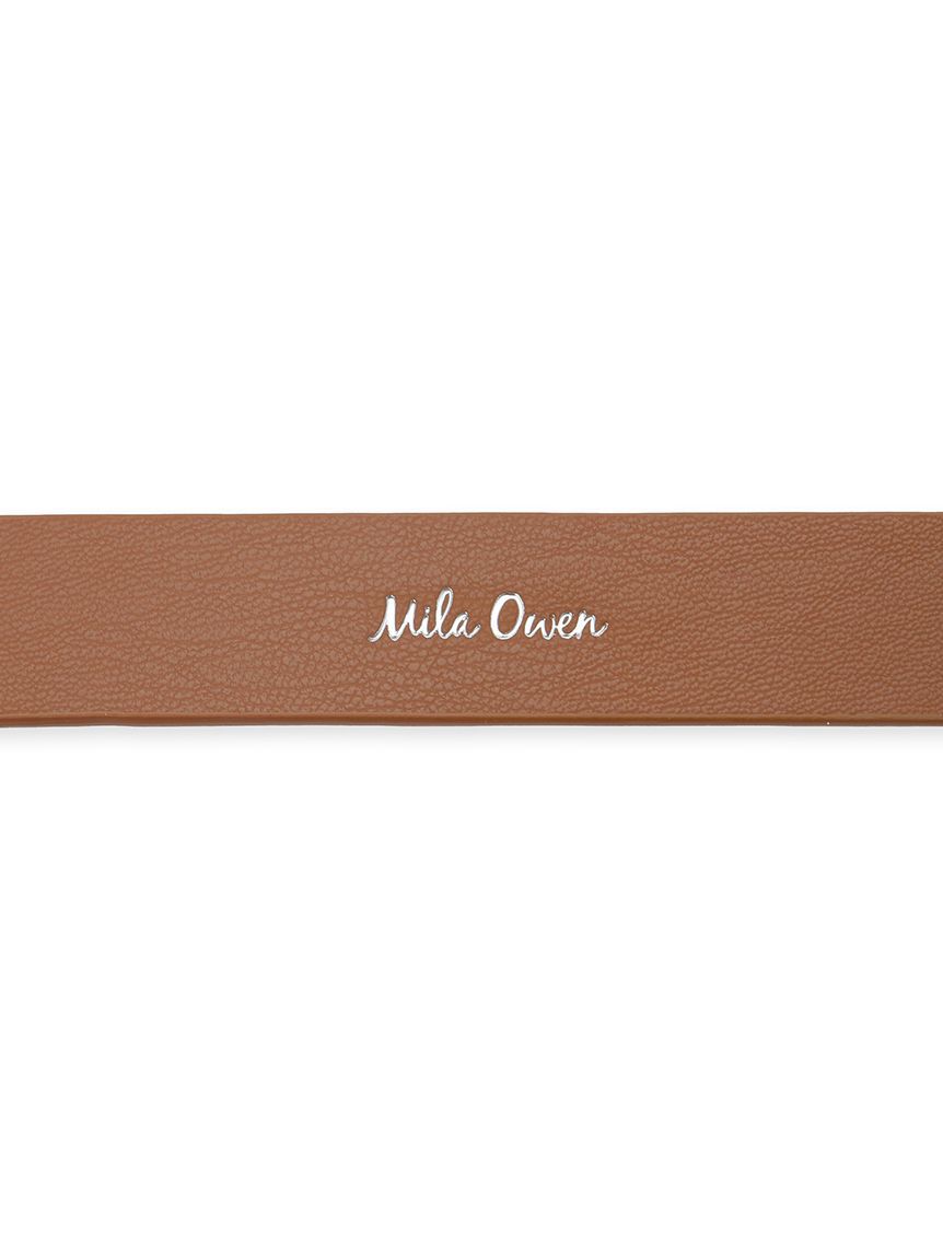 Mila Owen「リングチェーンフェイクレザーベルト」|ベルト|