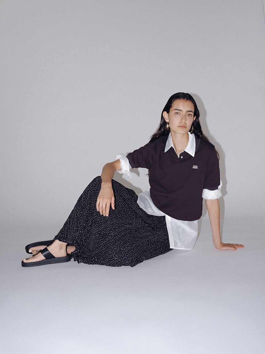 Mila Owen「【WEB限定カラー】ドロストポロシャツ」|ポロシャツ|