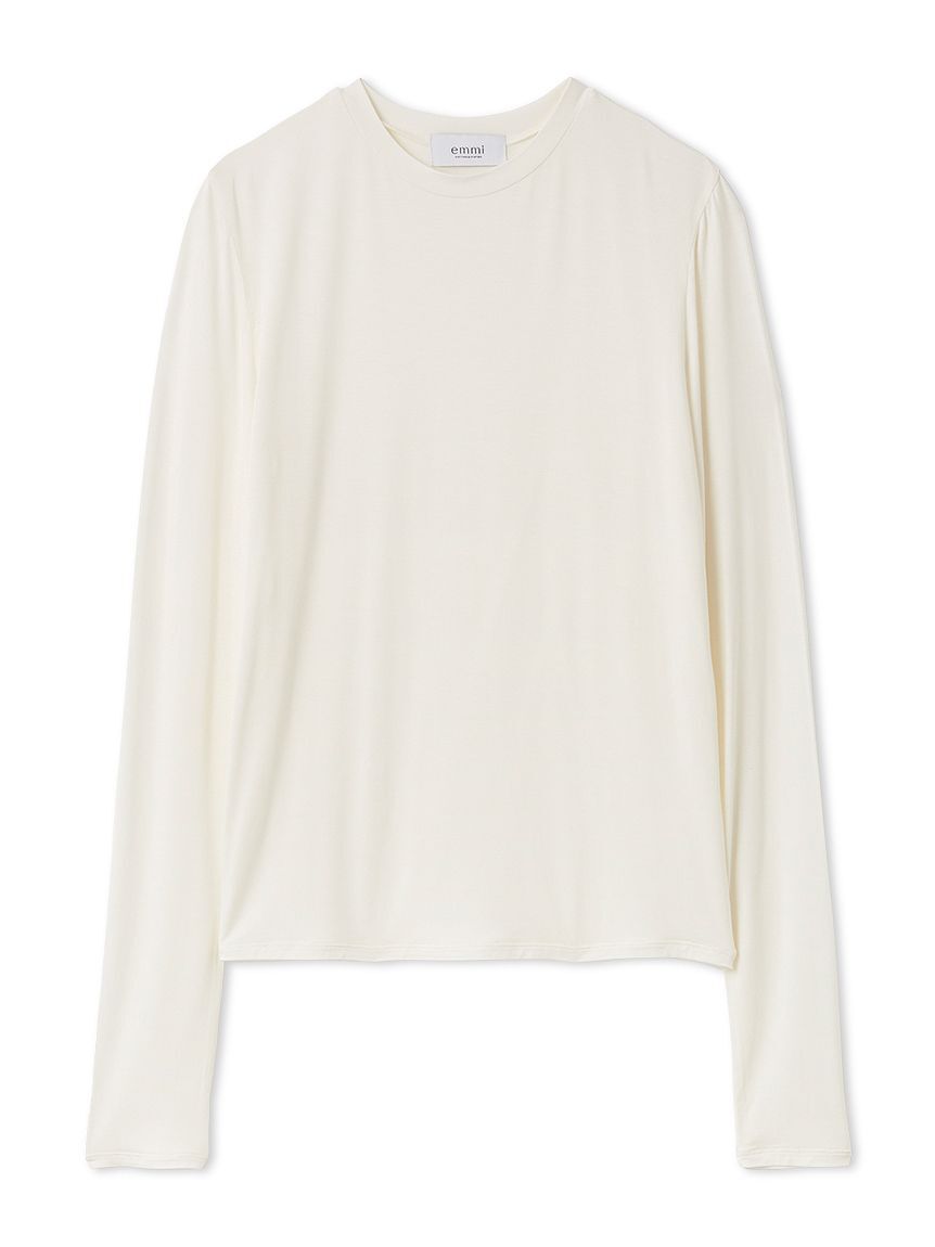 emmi atelier「バンブーロングスリーブカットソー」|Tシャツ・カットソー|