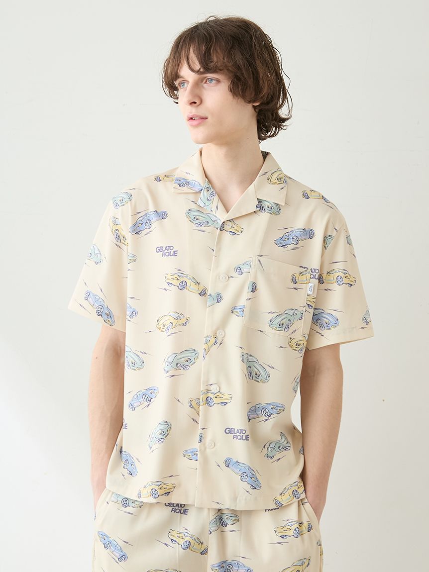 GELATO PIQUE HOMME「【HOMME】【接触冷感】スタービークル柄シャツ」|シャツ・ブラウス|