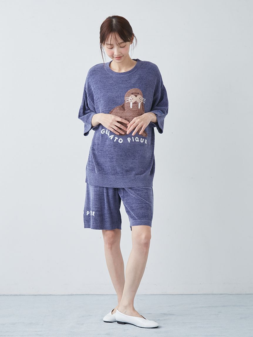 GELATO PIQUE HOMME「【HOMME】【接触冷感】スムーズィーliteシーアニマルジャガードハーフパンツ」|その他|