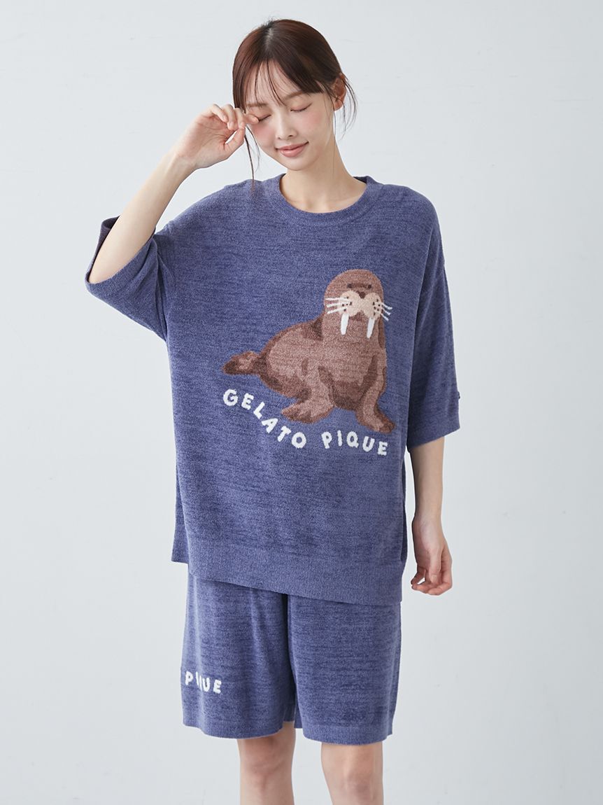 GELATO PIQUE HOMME「【HOMME】【接触冷感】スムーズィーliteシーアニマルジャガードハーフパンツ」|その他|