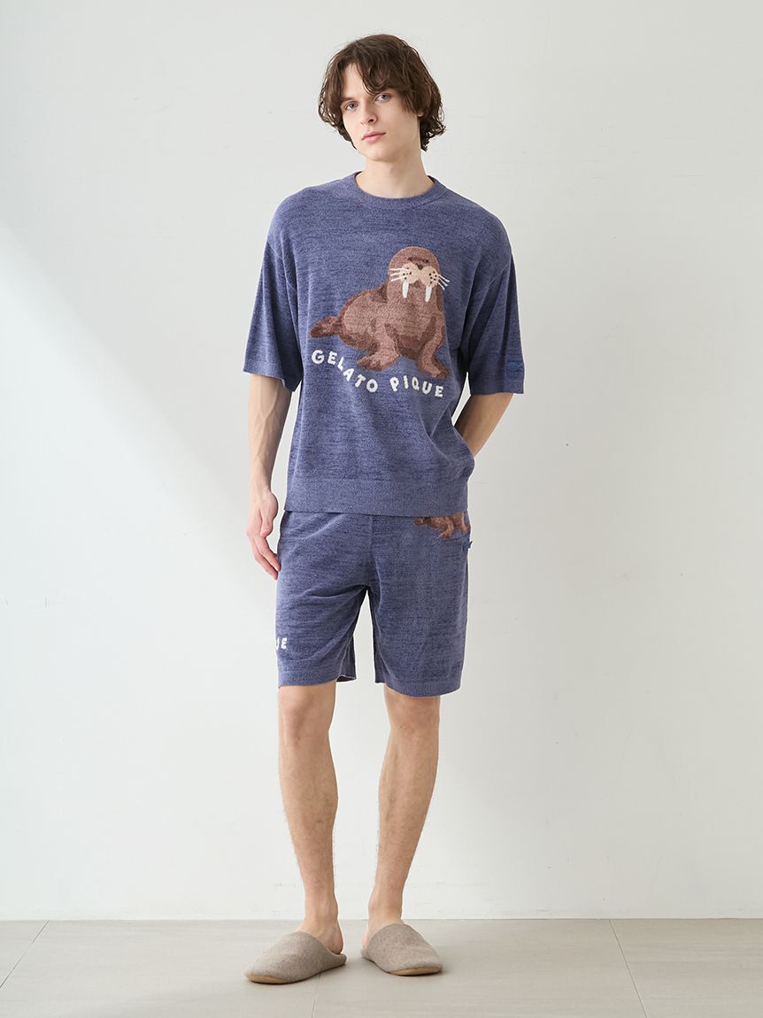GELATO PIQUE HOMME「【HOMME】【接触冷感】スムーズィーliteシーアニマルジャガードハーフパンツ」|その他|