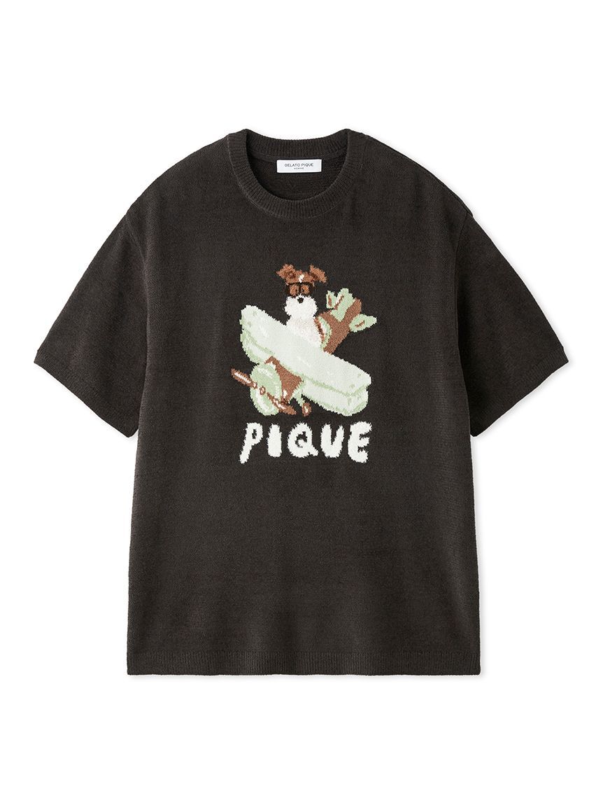 GELATO PIQUE HOMME「【ヒラノトシユキ】【HOMME】エアリーモコPLANEDOGジャガードプルオーバー」|プルオーバー|DGRY