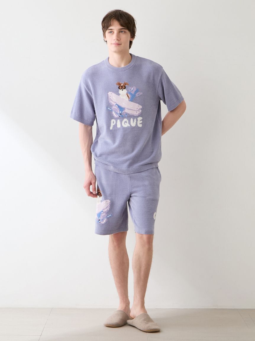 GELATO PIQUE HOMME「【ヒラノトシユキ】【HOMME】エアリーモコPLANEDOGジャガードプルオーバー」|プルオーバー|