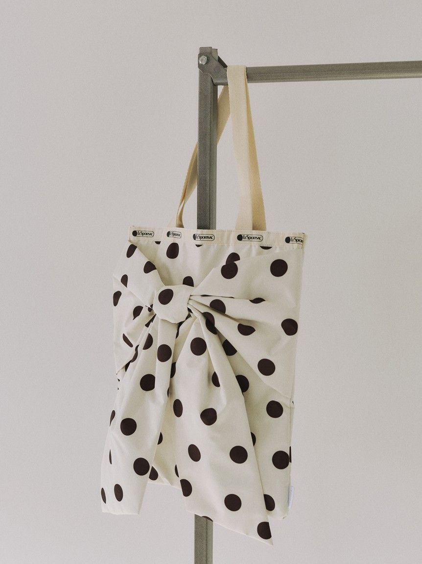 SNIDEL「【SNIDEL&times;LeSportsac】LG BOW EMERALD TOTE」|トートバッグ|WHT