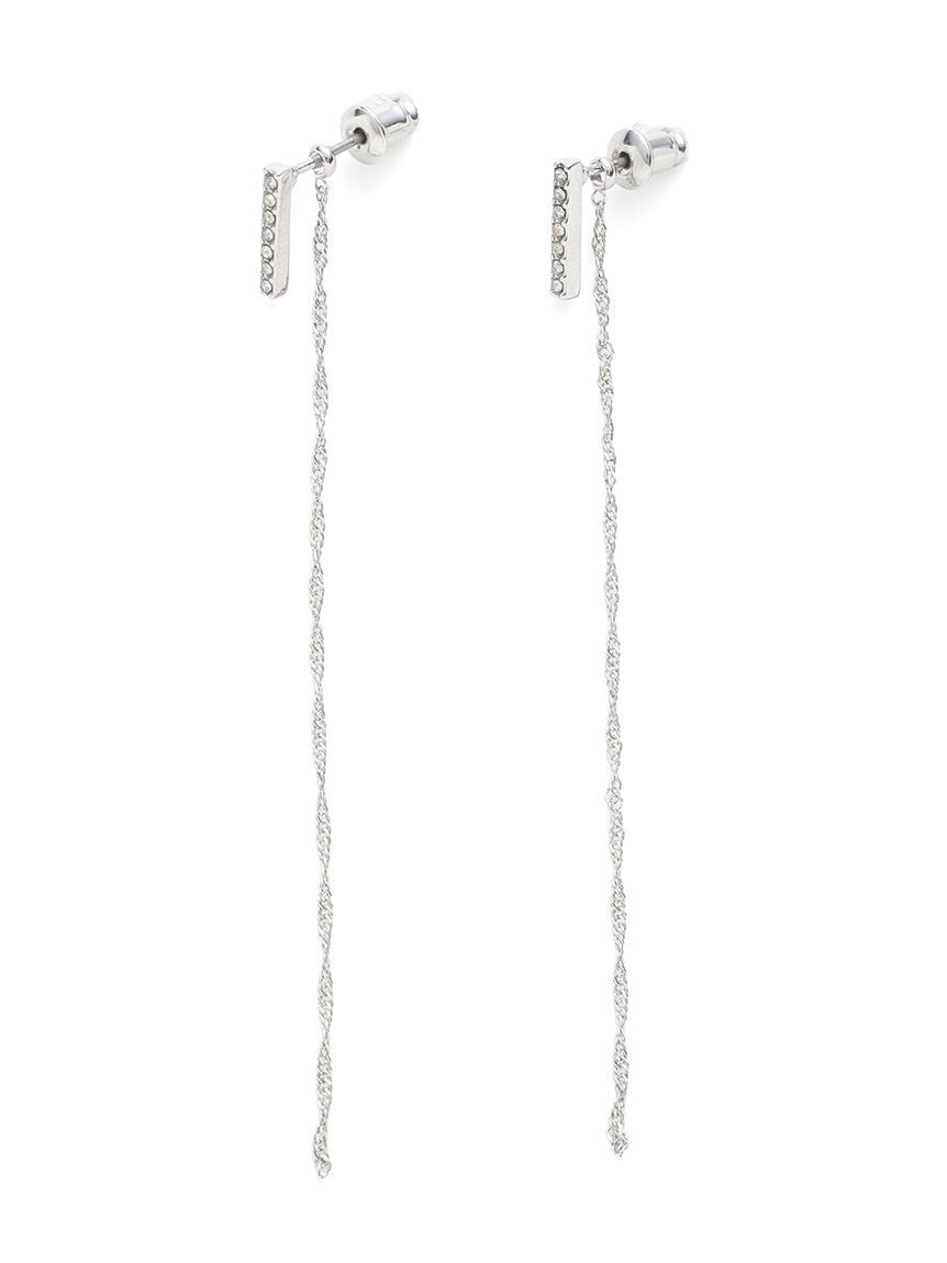 SNIDEL「2wayツイストチェーンピアス」|ピアス|