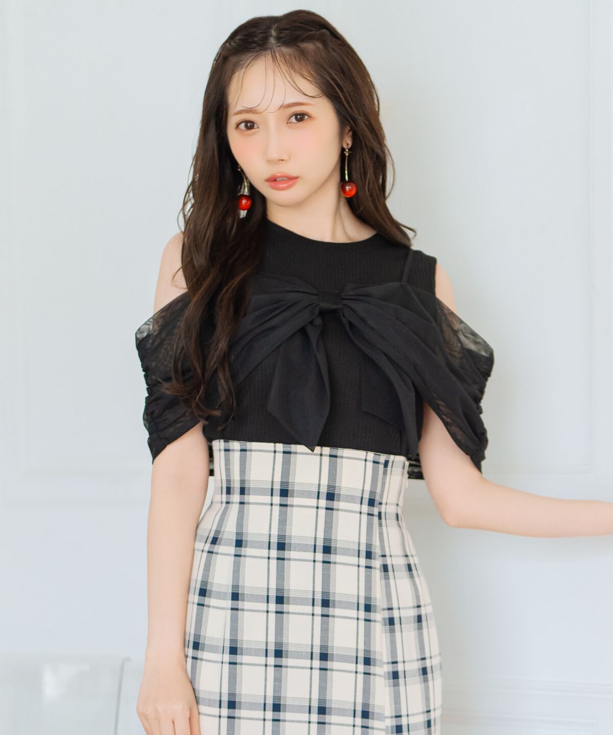 WILLSELECTION「リボンレイヤードカットトップス」|Tシャツ・カットソー|