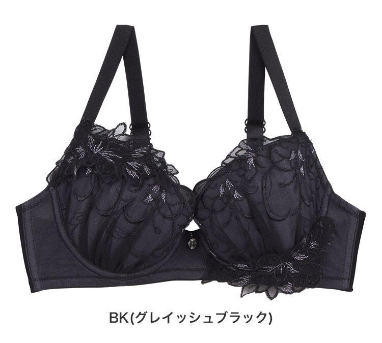 intesucre「アンテシュクレ なでしこブラ ブラジャー単品 全3色 C-G/65-75 IBT342」|インナー|BK