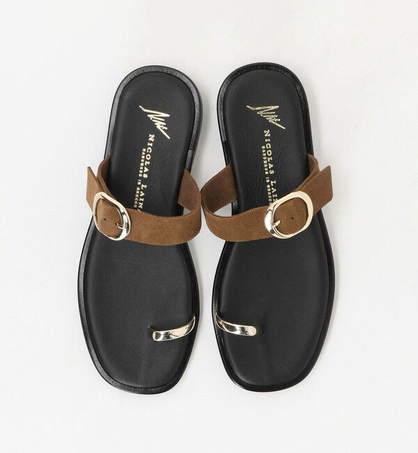 ODETTE E ODILE「＜NICOLAS LAINAS＞ Toering SD」|サンダル|BLACK
