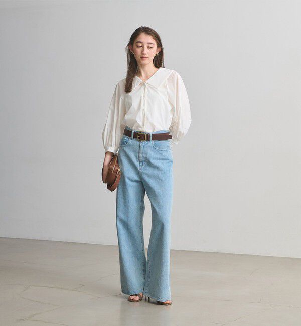 UNITED ARROWS「ビック カラー ブラウス ‐はっ水 ウォッシャブル‐」|シャツ・ブラウス|